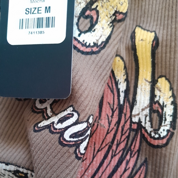 One shoulder stretchy top NWT - Picture 3 of 4